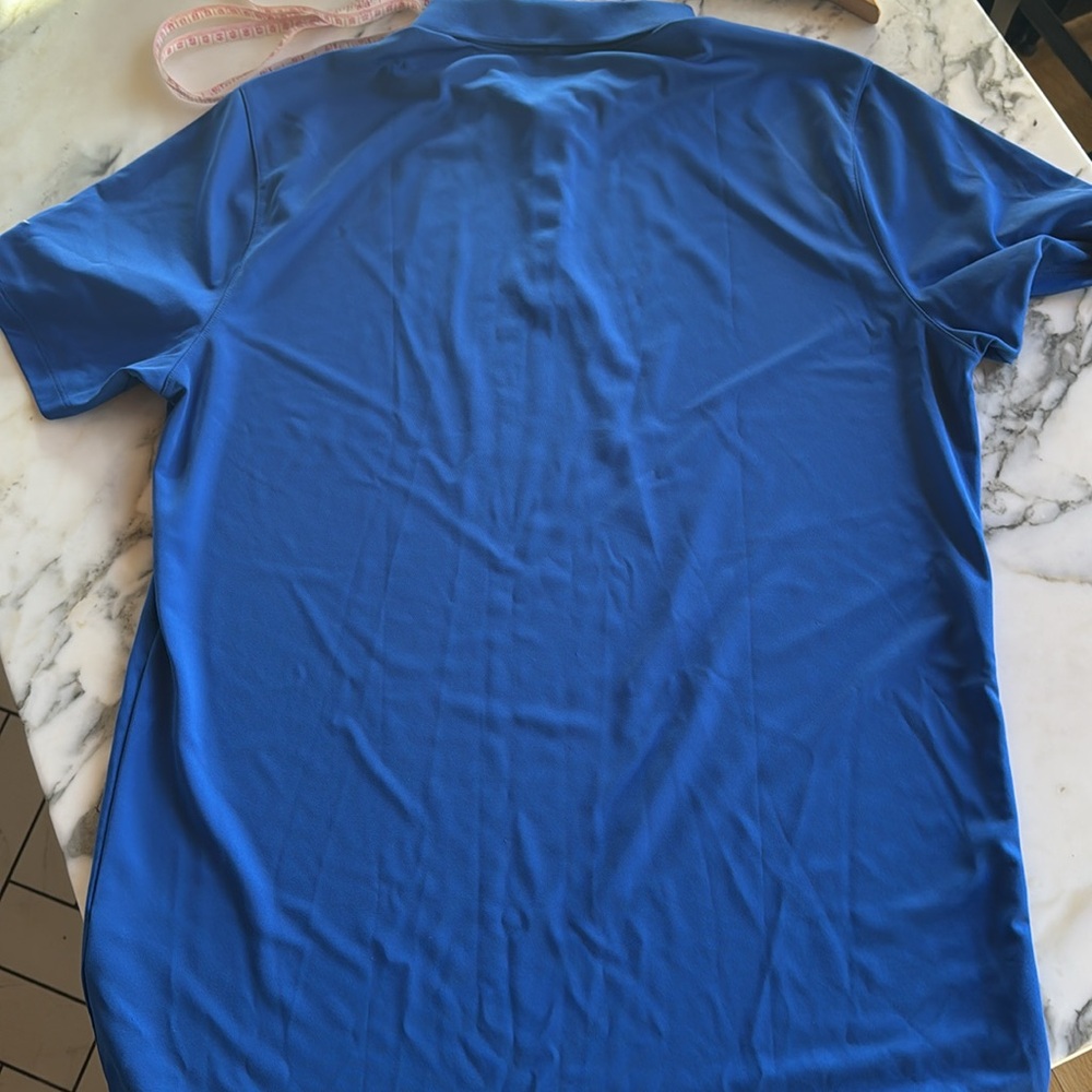 Nike Blue Golf Performance Standard Dri-Fit Polo Shirt Mens size Large - Picture 10 of 10